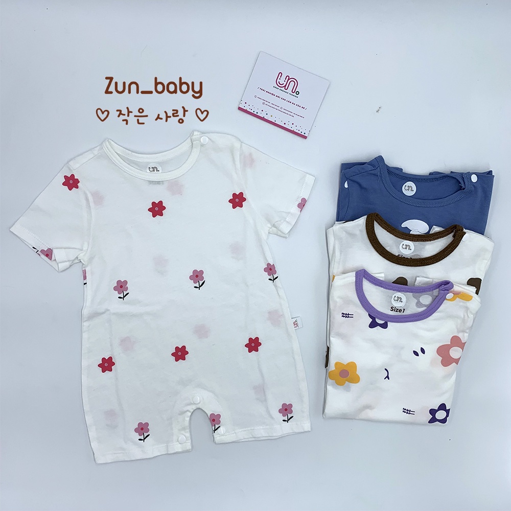 Bộ Body Hè Cho Bé Cộc Tay, Bộ Liền Thân, Body Đùi Bé Trai, Bé Gái Xuất Hàn Chất Liệu Cotton Cao Cấp - Zunbaby - BS023