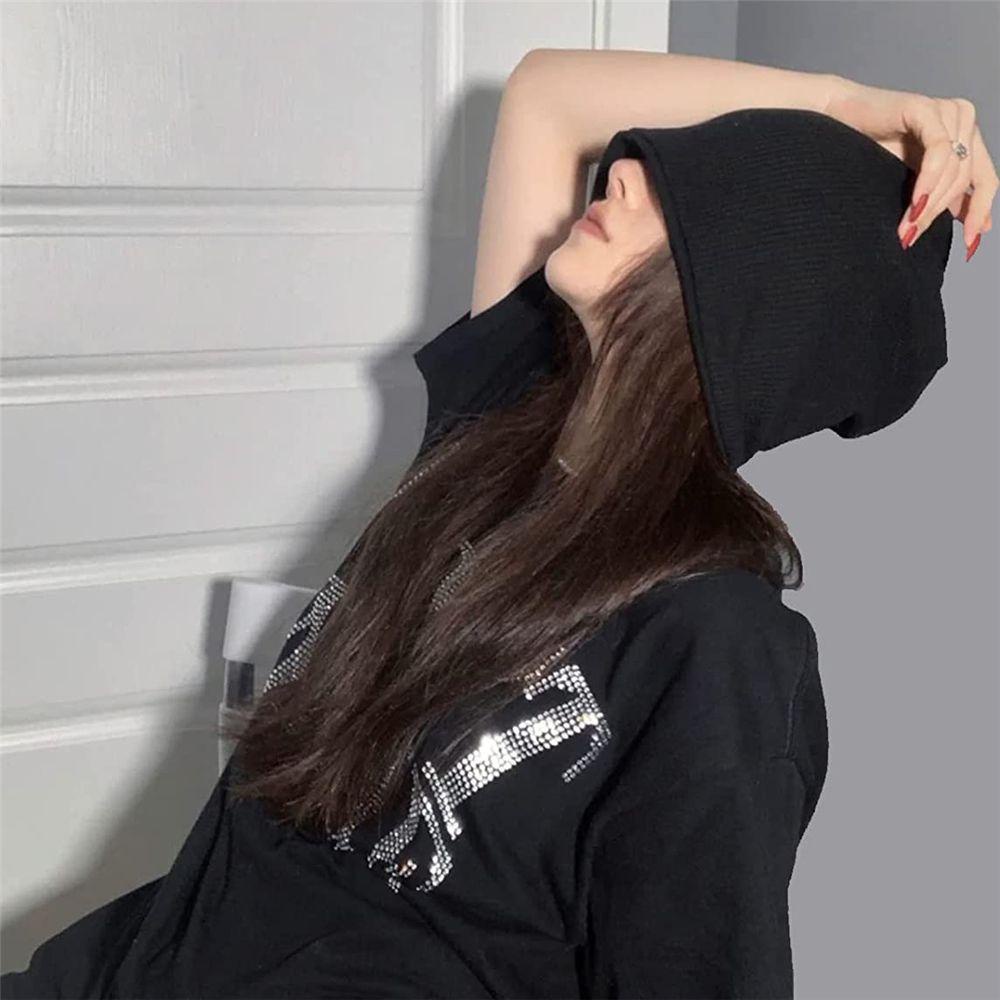 Mũ Beanie Dệt Kim Co Giãn Gọn Nhẹ In Họa Tiết Đầu Lâu