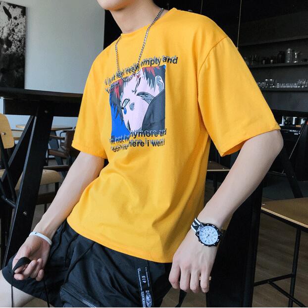 Áo Thun Nam Tay Ngắn In Hình Naruto Cá Tính