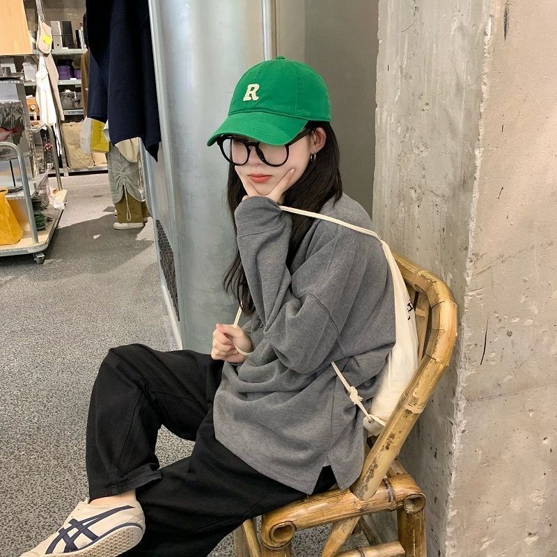 Mũ lưỡi trai Helolis mềm thêu chữ phong cách hàn quốc đơn giản dành cho nam và nữ