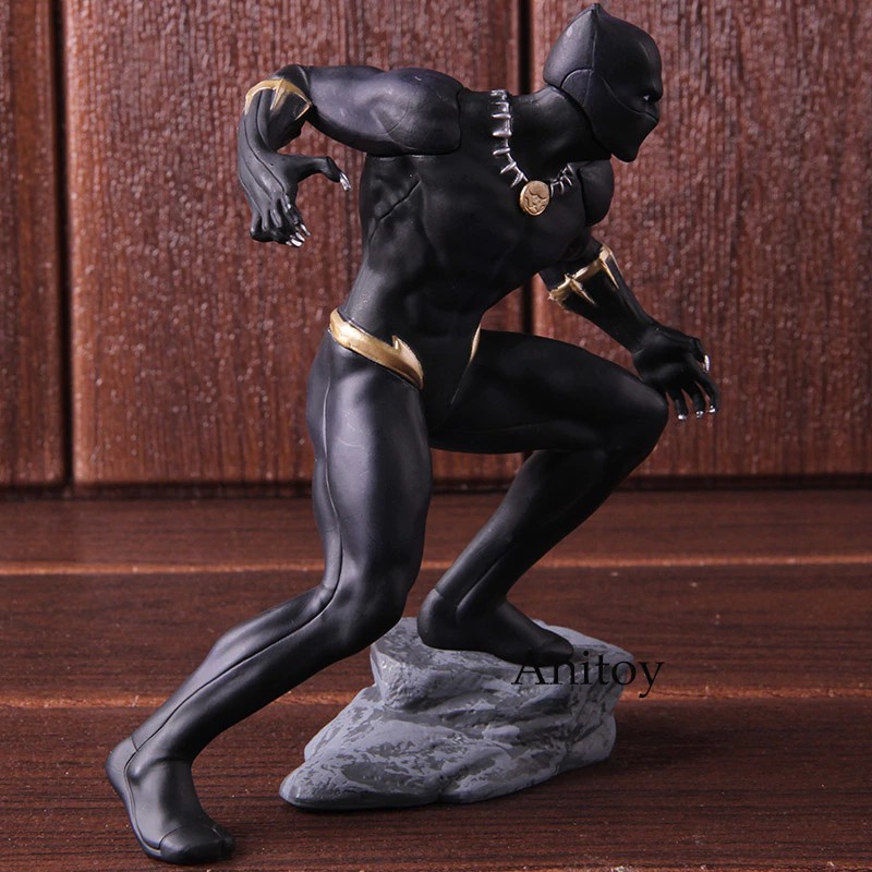Mô hình hoạt hình nhân vật Black Panther tỉ lệ 1 / 10 bằng PVC