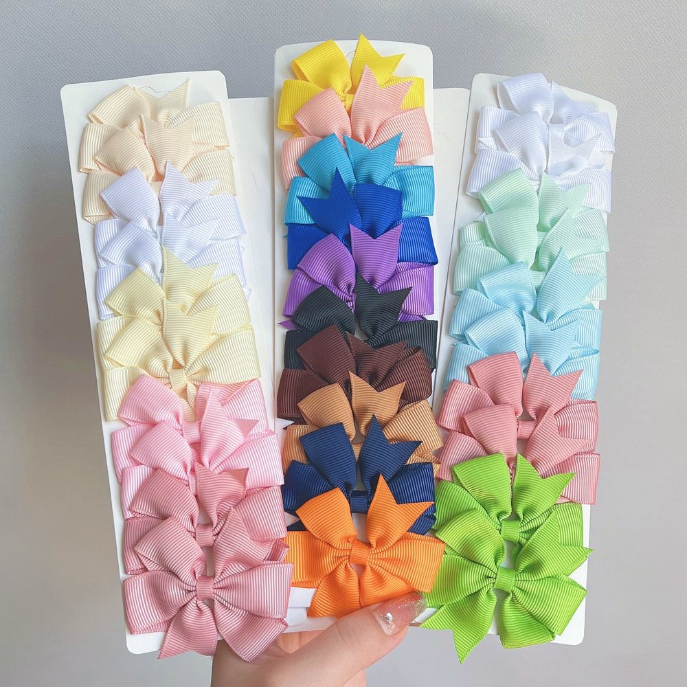 Bộ 10 Kẹp tóc KIDSBOWS hình nơ 2.44 inch nhiều màu sắc khác nhau cho bé gái
