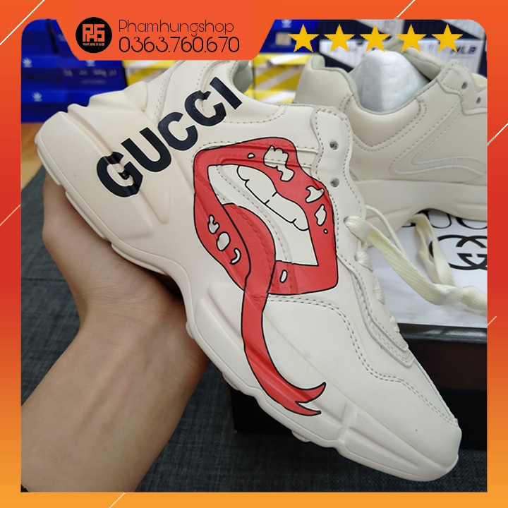[FREESHIP] Giày thể thao sneaker Gucci MÔI SIÊU CHẤT HÀNG ĐẸP 🔥 Dễ phối đồ nhất 🍁 Full Box + Full Bill