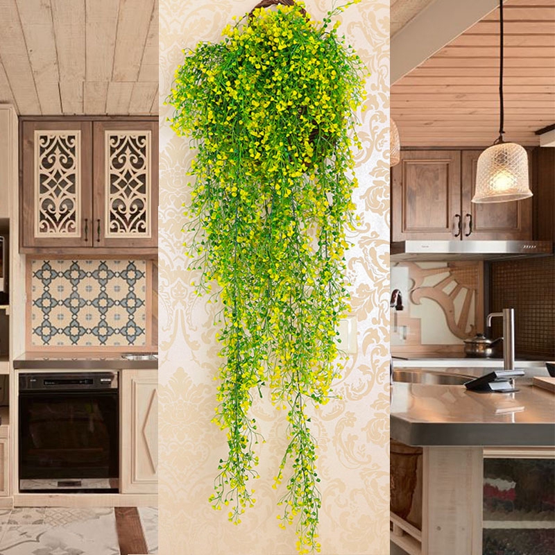 Artificial Fake Hanging Flower Vine Plant Wedding Indoor Outdoor Garden Decor