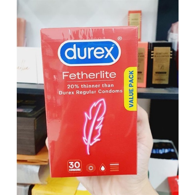 Bao cao su Durex Úc siêu mỏng hộp 30 cái (mỏng hơn 20%)