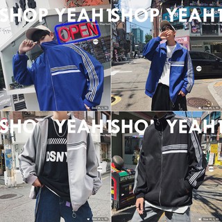 [Yeah1Shop]- Áo khoác kaki sọc đơn giản