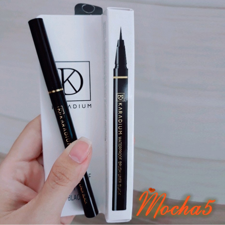 Sỉ kẻ dạ mắt Karadium Waterproof BRUSH LINER BLACK nét mảnh chống trôi chống lem | BigBuy360 - bigbuy360.vn