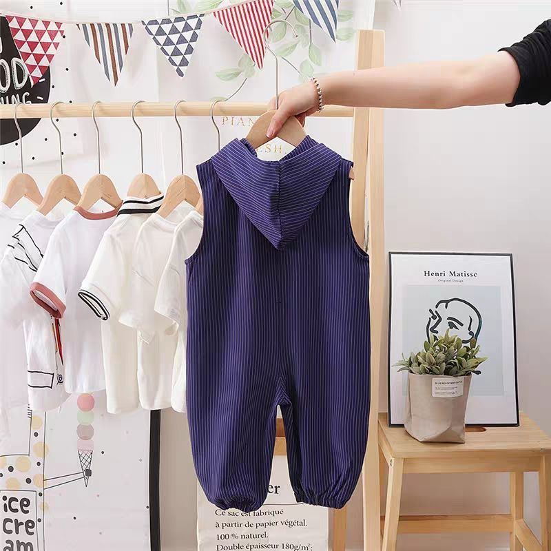 Bộ Body Trẻ Em Bộ Liền Thân Màu Trắng Xanh Chất Vải Cotton Mềm Mịn Cho Bé Trai Và Bé Gái Thời Trang Trẻ Em Tin Store