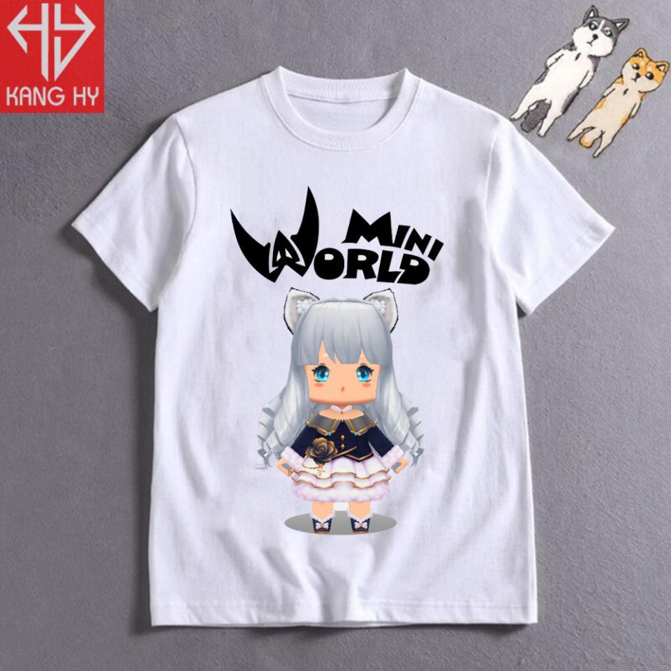 (HOT) Áo Thun In Hình Skin Nhân Vật Games Mini Word Hero Team Vải Cotton 4 Chi7ều F107 - áo cực chất