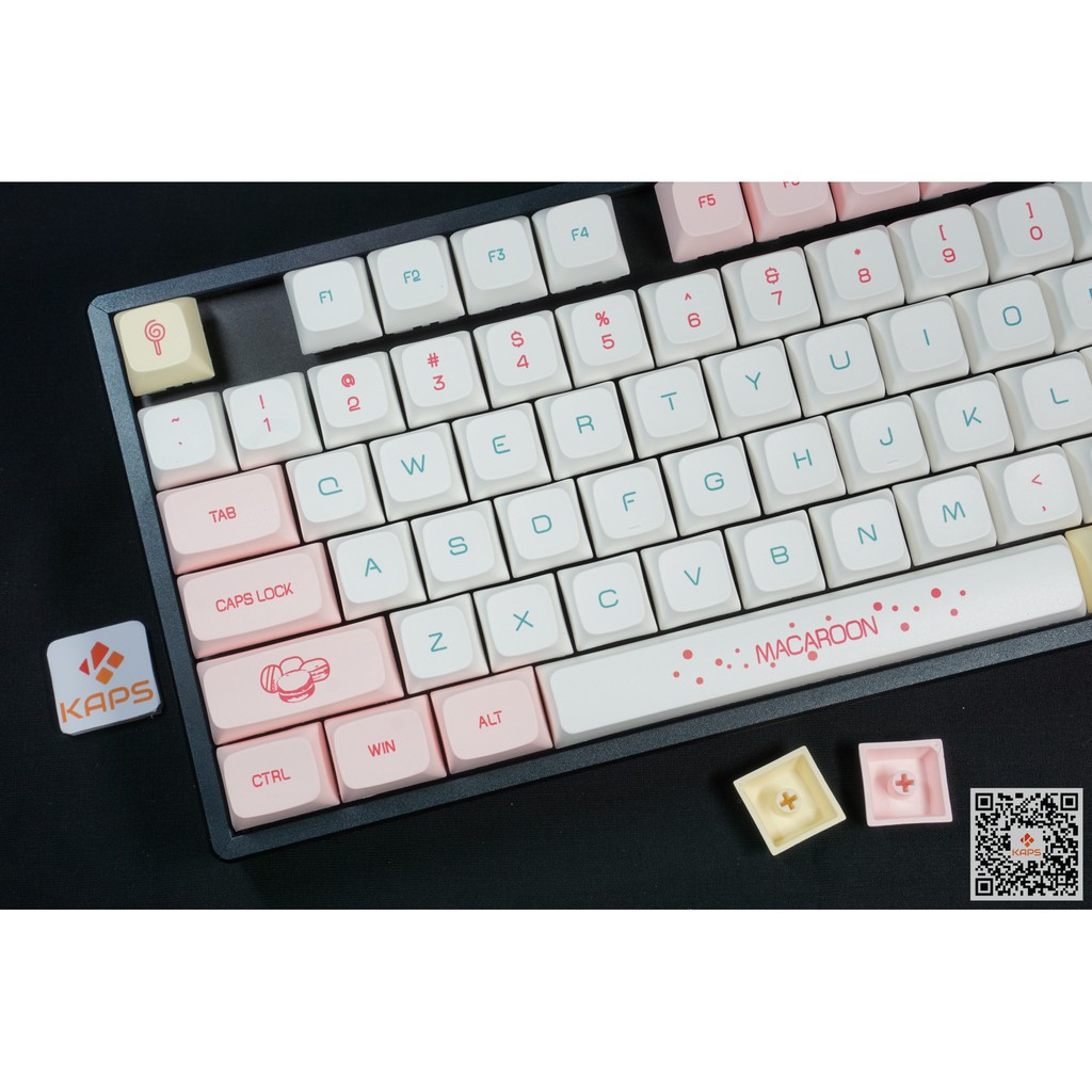 Keycap MACAROON - XDA - Thick PBT - Dyesub - 146 nút cho bàn phím cơ (Filco, Leopold, IKBC, Edra, keychron)