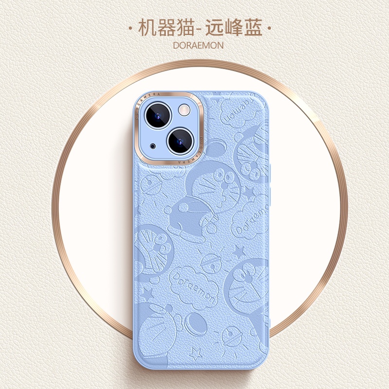 Ốp Điện Thoại Da Cứng In Hoạt Hình Doraemon Cho iPhone 11 12 13 Pro Max