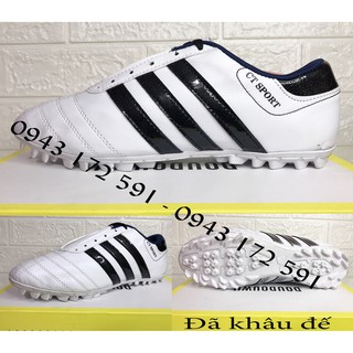 {HÀNG TỪ XƯỞNG}{FREESHIP} Giày 3 sọc sân phủi nhân tạo. Khâu đế, bao giá {RẺ VÔ ĐỊCH}