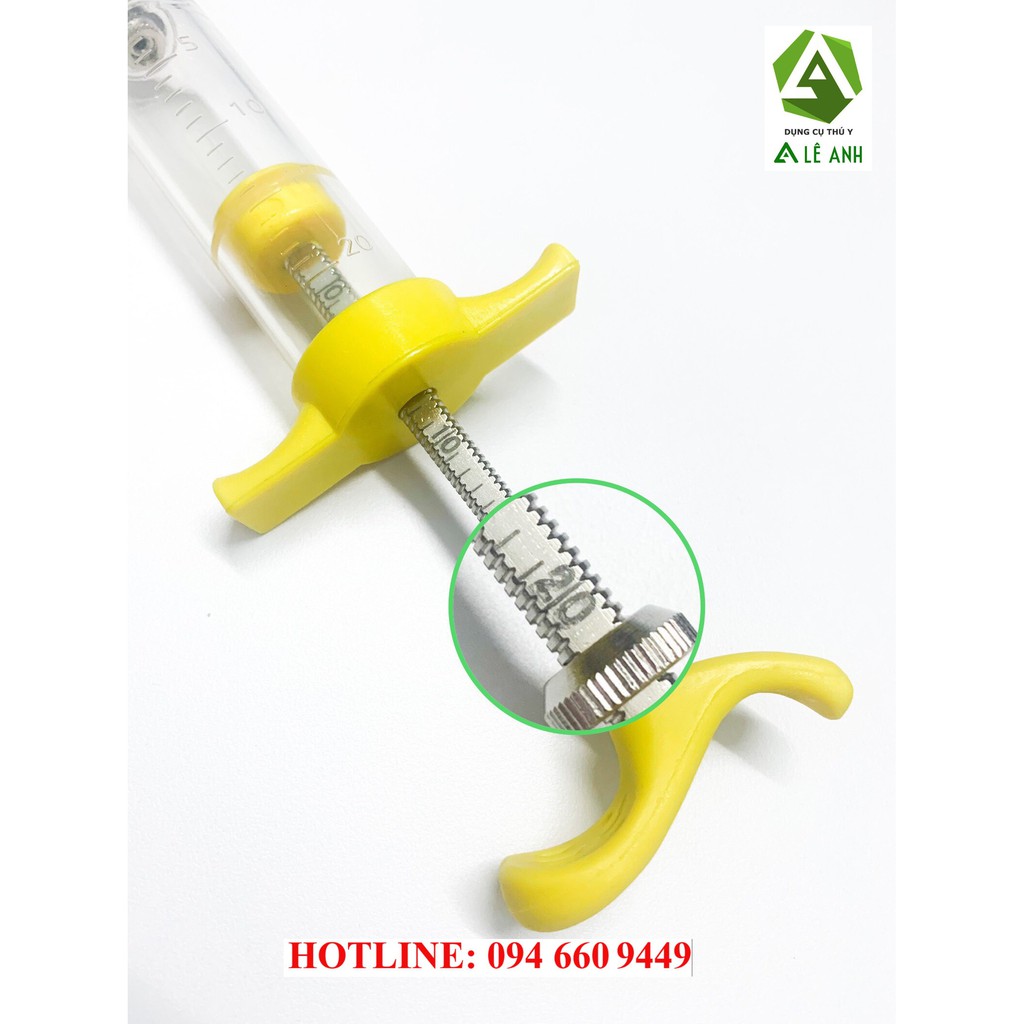 Xilanh thú y - bơm tiêm thú y 20ml - xilanh nhựa recca 20ml