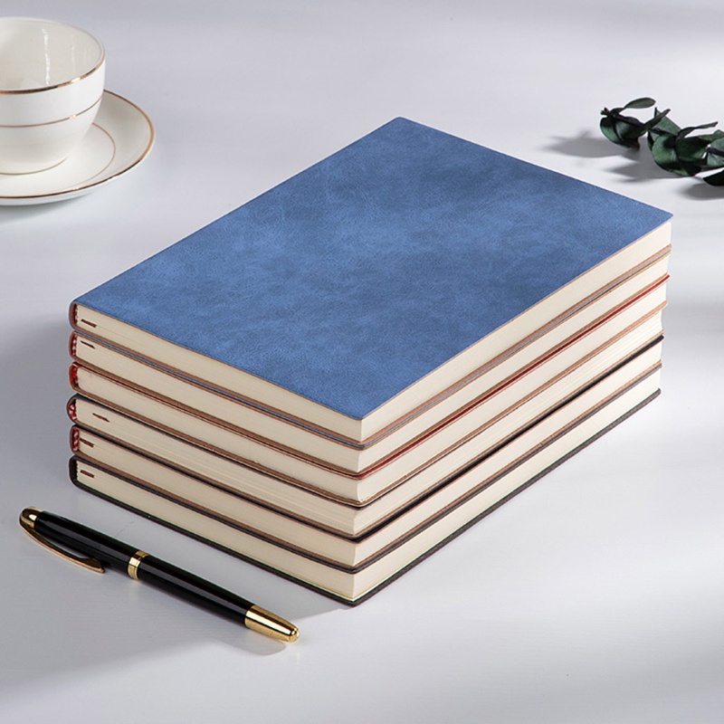 Sổ Tay Ghi Chú Khổ A5 Giả Da Dày Dặn Thiết Kế Đơn Giản Độc Đáo