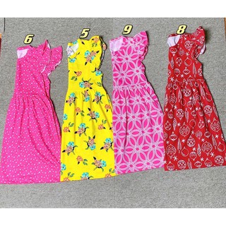 váy cotton bé gái dáng xoè