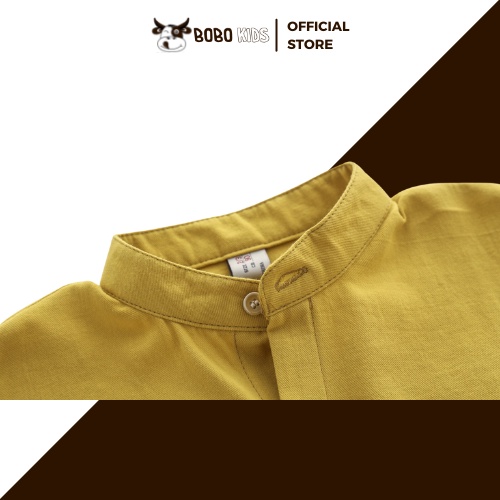 Áo Sơ Mi Bé Trai BoBoKids Phối Họa Tiết Nổi Bật Cho Trẻ Em Từ 1,5-10 Tuổi Phong Cách Hàn Quốc