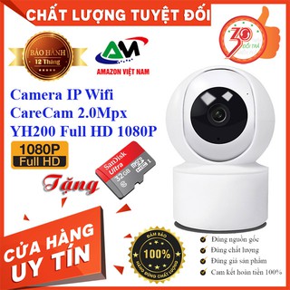 [Tặng thẻ nhớ 32GB] Camera IP Wifi CareCam 2.0Mpx YH200 Full HD 1920x1080P màu trắng xoay theo chuyển động