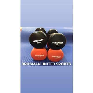 TẠ TAY BROSMAN 4KG ĐEN ĐỎ CAO CẤP