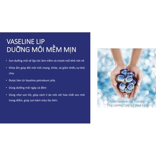 [HOT] Sáp dưỡng môi mềm mịn Vaseline lip 7g