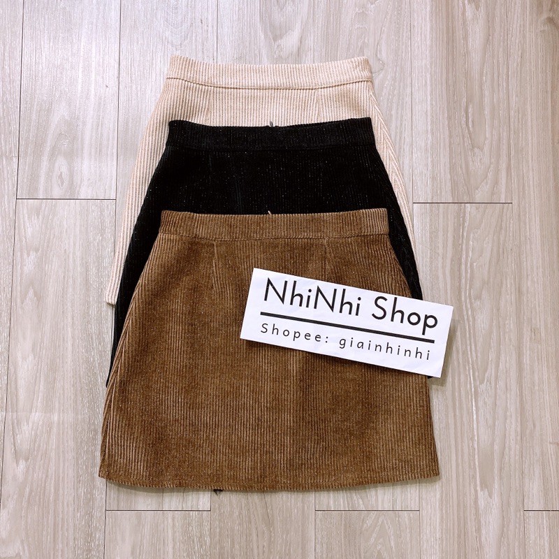 Chân váy dáng A chất nhung tăm ánh nhũ dày dặn CV1761 - NhiNhi Shop | BigBuy360 - bigbuy360.vn