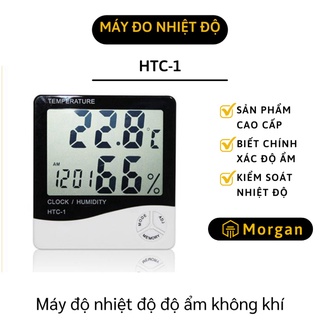 [1 ĐỔI 1] Nhiệt Kế - Máy Đo Nhiệt Độ Độ Ẩm Không Khí Trong Phòng Tích Hợp Đồng Hồ Điện Tử 3361