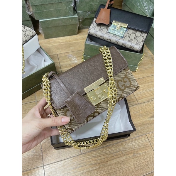 Túi guccii pha màu sz 18 - kèm hộp