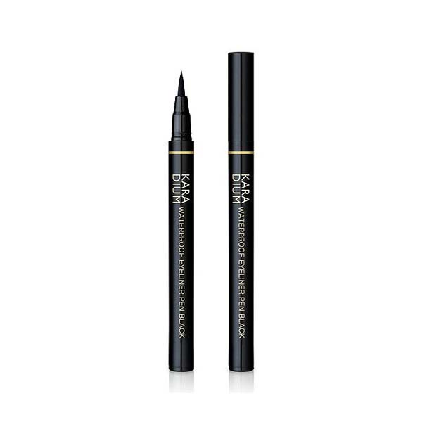 Bút Dạ Kẻ Mắt Chống Trôi, Sắc Nét Karadium Waterproof Brush Liner Black - Hàn Quốc Chính Hãng