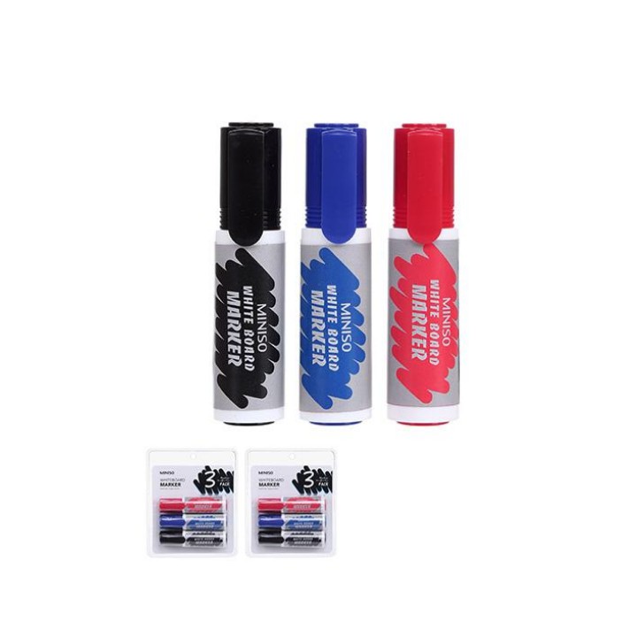 [Mã LIFEMALL33 giảm 15% đơn 99K] Bút đánh dấu Miniso 3 màu Whiteboard Marker 3 Pack (Nhiều màu)