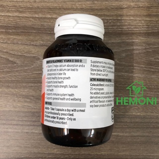 Vitamin D3 - Blackmores-1000IU
