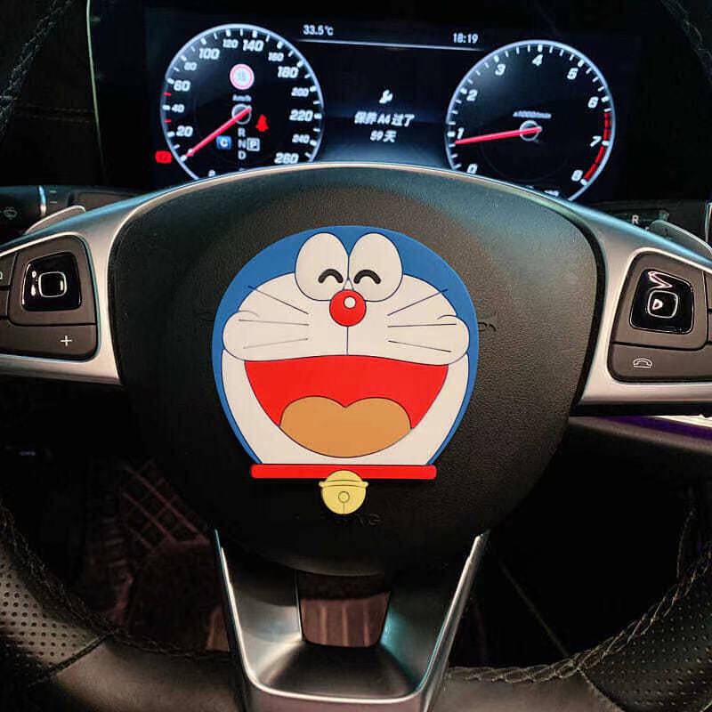 Steering Wheel Logo Cute Decorative Stickers Car Fashion Creative Car for Women Instrument Center Console Car Interior Bumper Stickers Auto department store supplies