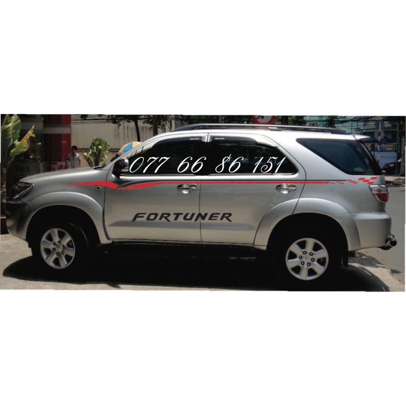 Tem Dán Sườn Xe Fortuner
