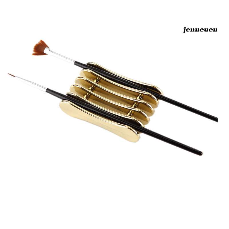 [Hàng mới về] Giá đỡ cọ vẽ móng 5 ngăn tiện lợi