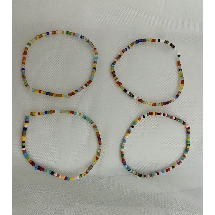 vòng tay / lắc chân hạt cườm xinh xắn Handmade DIY