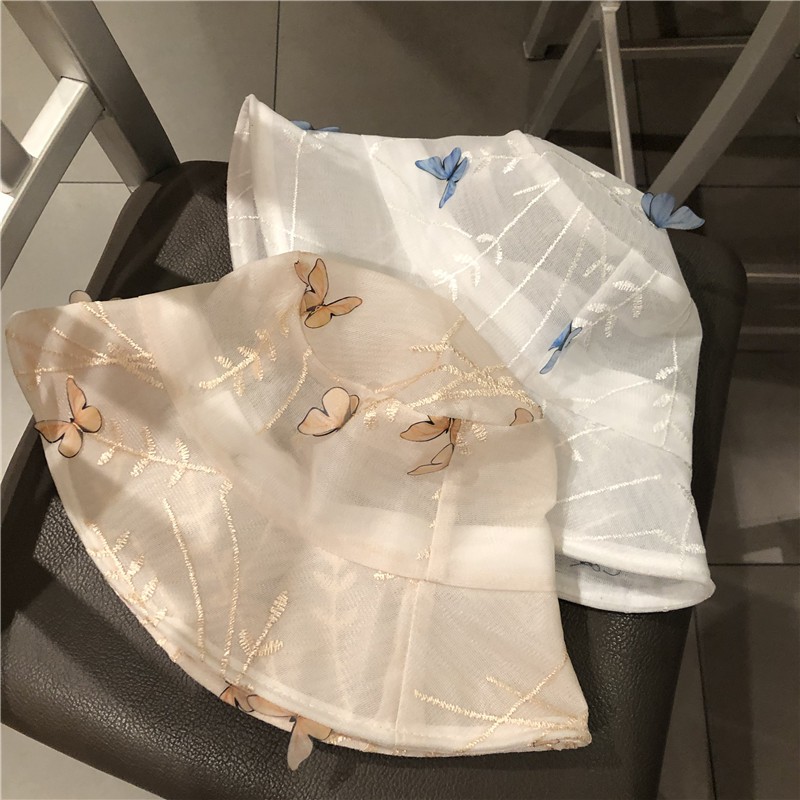 Nón Tai Bèo Che Nắng Phối Lưới Thoáng Khí Thời Trang Mùa Hè Phong Cách Hàn Quốc Cho Nữ