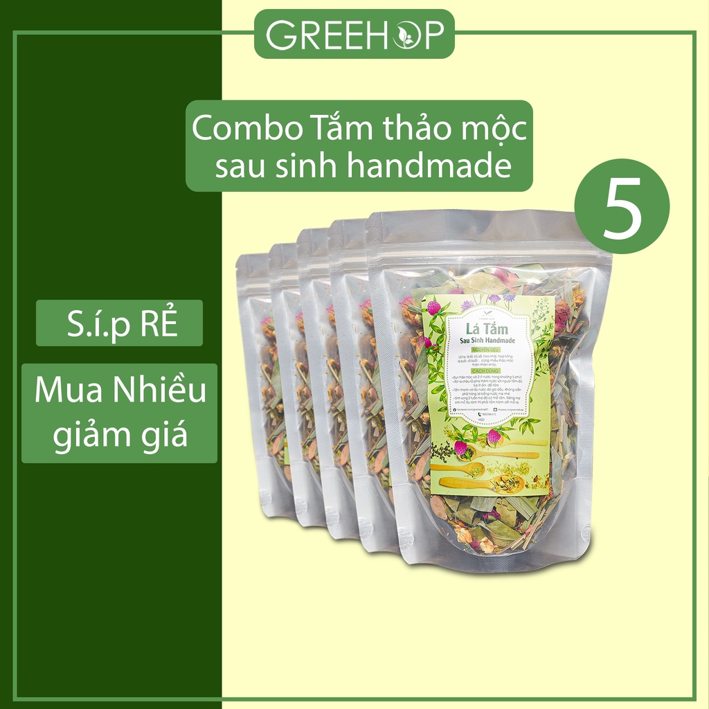 Combo tắm thảo mộc sau sinh Handmade