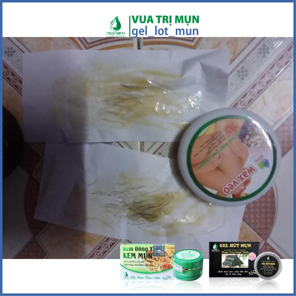 ( CHÍNH HÃNG ) WAX LÔNG VEO Tẩy sạch MỌI VÙNG Lông + TẶNG kèm giấy wax và que gạt ( Triệt lông Vĩnh viễn) mới.