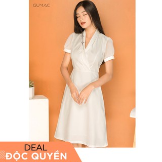 Đầm nữ thêu chữ Love GUMAC MS08935_TRANG