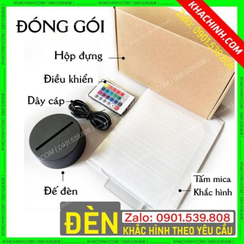 Đèn trang trí khắc hình Logo Công Ty, Doanh Nghiệp, Nhận Dạng Thương Thiệu Mẫu L0663 -L Nhận làm theo yêu cầu