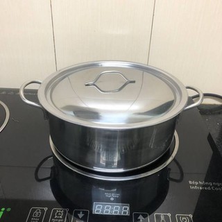 Nồi inox đáy cao cấp 18cm