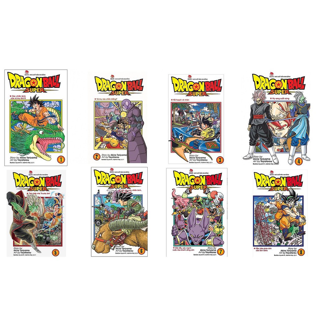 Truyện tranh - Trọn bộ 18 cuốn DragonBall Super - 7 viên ngọc rồng - KĐ