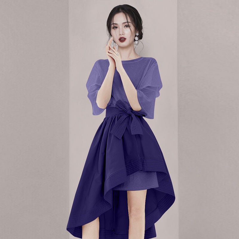 Bộ Trang Phục Hai Mảnh Áo Và Quần Eo Cao Phong Cách Phương Tây Thời Trang Mùa Hè Hàng Mới Dành Cho Bạn Nữ 2022