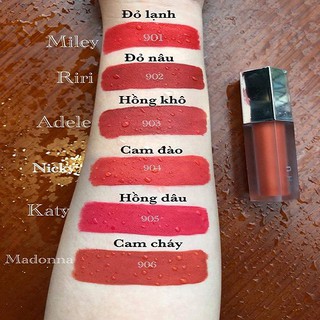 Son kem lì handmade vỏ chu nhung 3in1