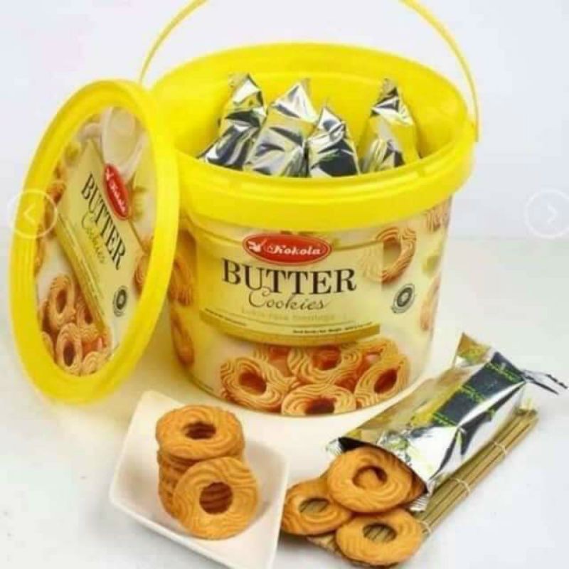 Bánh Quy Bơ Kokola Butter Cookies 400gr/xô