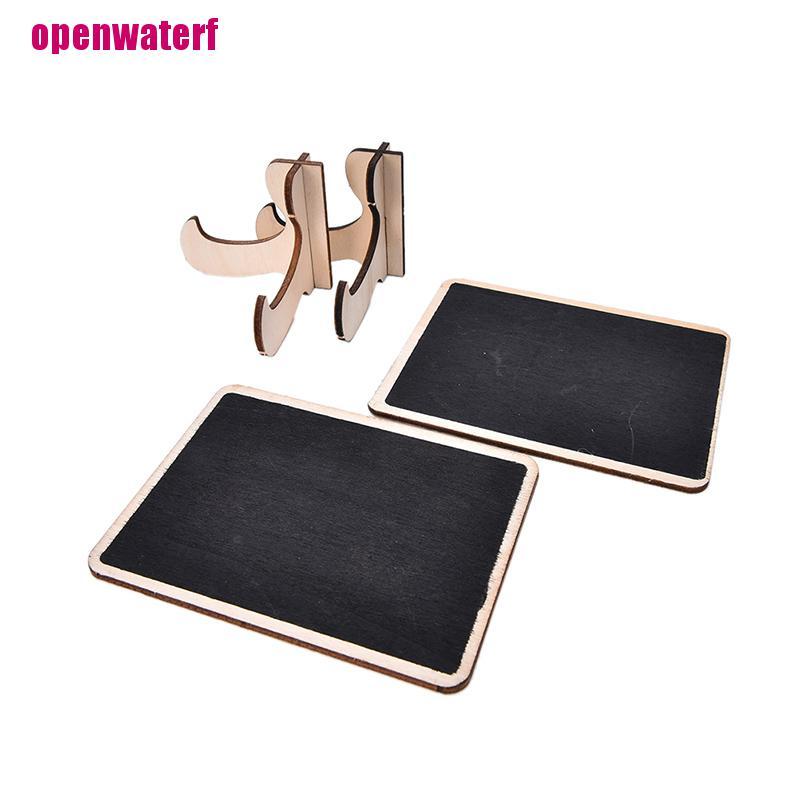 【openf】1pcs Mini Wooden Clip Blackboard Message Board Wedding Party Lolly Buffet Table