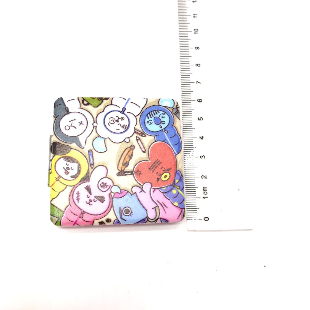 Gương Mini BT21 Vuông - Gửi Ngẫu Nhiên Mẫu