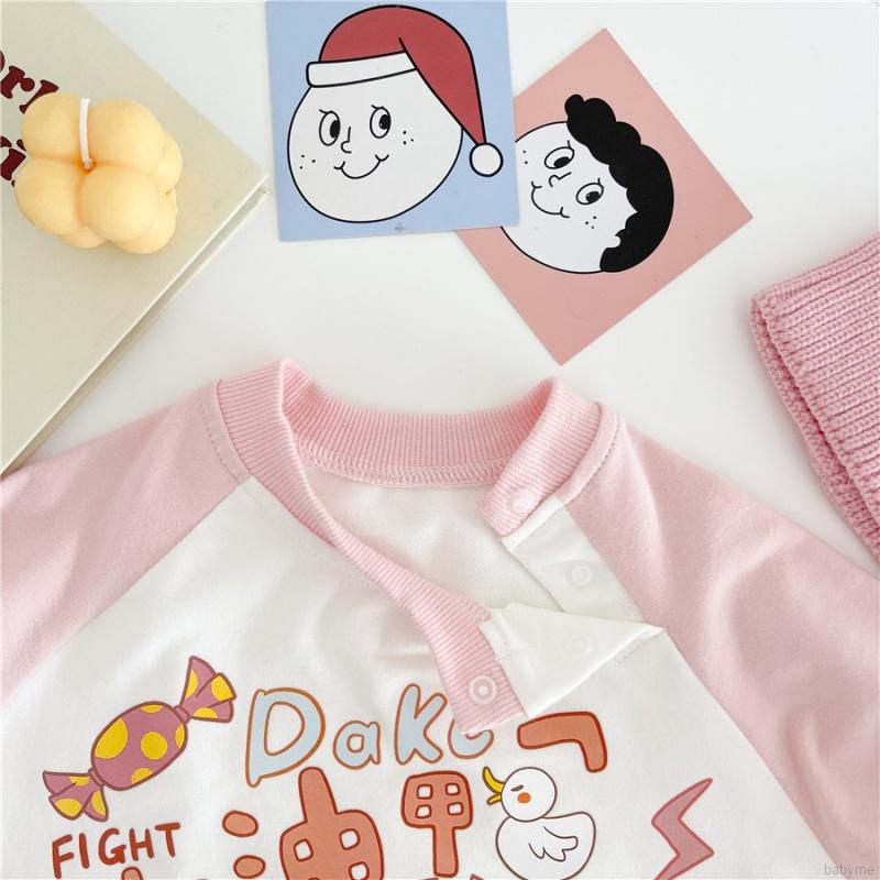 Jumpsuit Cotton Dài Tay, Họa Tiết Dễ Thương Cho Bé