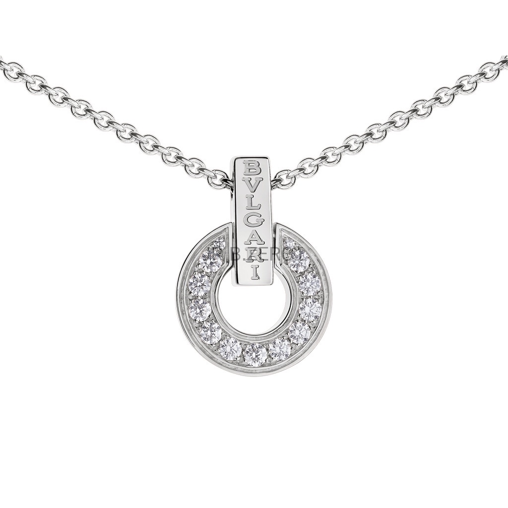 Set Vòng cổ 2022 New Bvl Gari Openwork 18 Kt Màu Trắng/Vàng Kim Cương