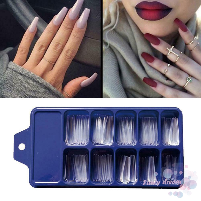 Set 100 móng giả thiết kế mẫu hoa văn DIY