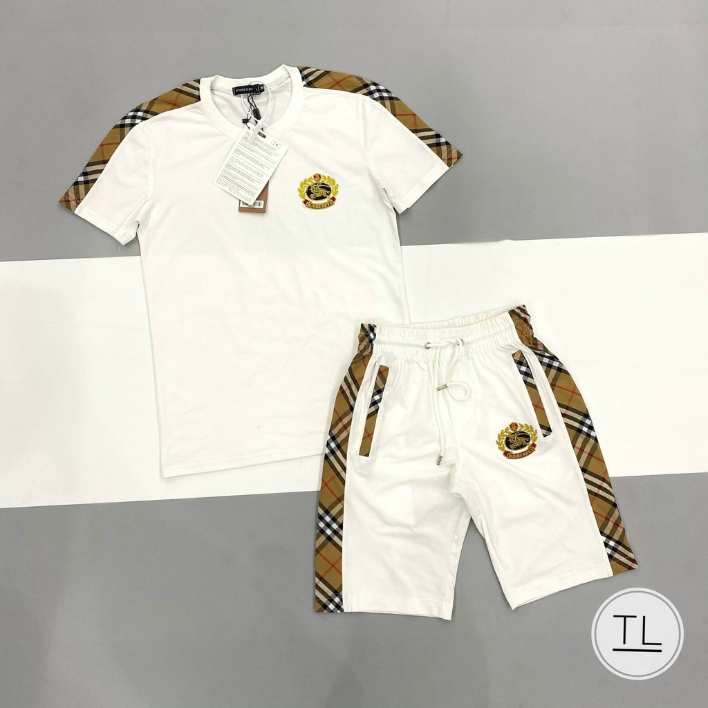 Bộ hè nam bbr viền vao hai màu trắng đen,bộ thể thao thoáng mát,phong cách đẹp Bbr 221_bộ cộc nam 2021