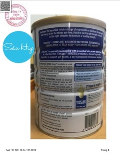 SỮA ENSURE ÚC HỘP 850G